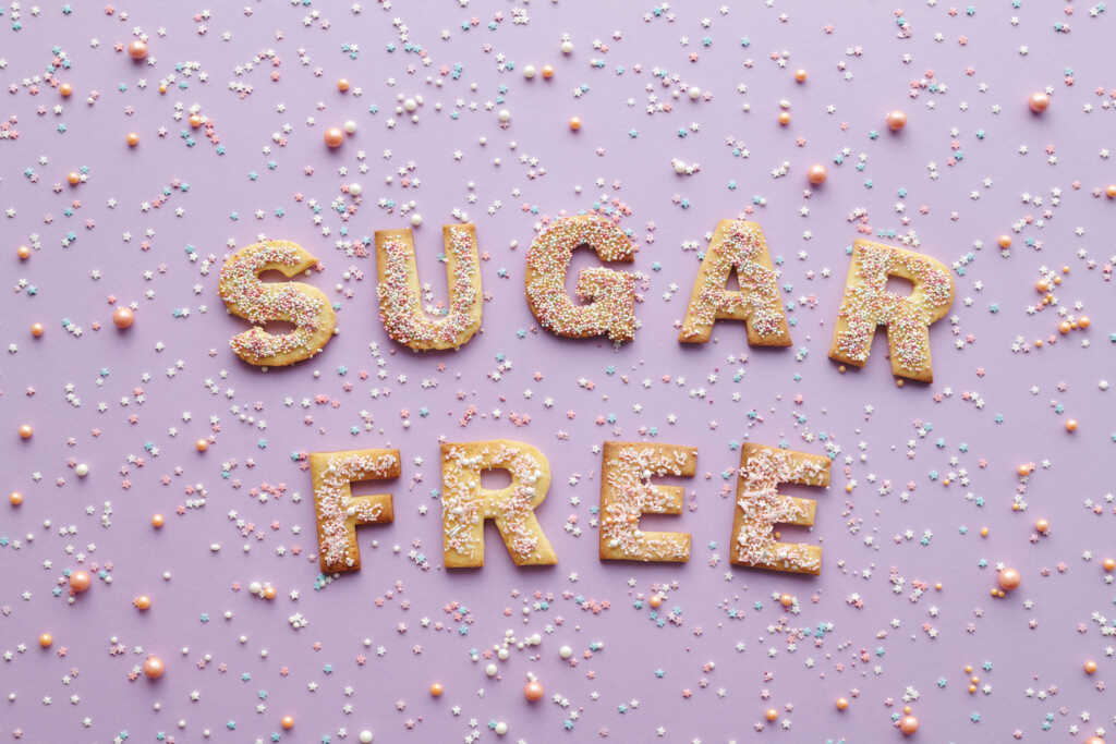Symbolbild zum Thema Zuckerersatzstoffe mit dem Schriftzug "Sugar Free" 